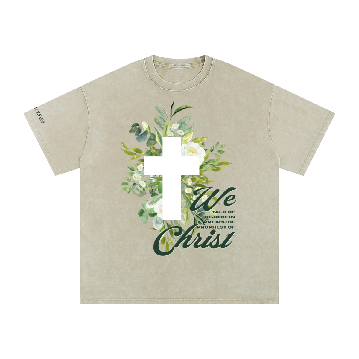 2 Nephi 25:26 Oversized Cotton T-Shirt