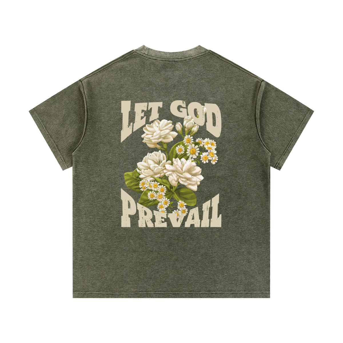 Let God Prevail Waffle Knit T-Shirt