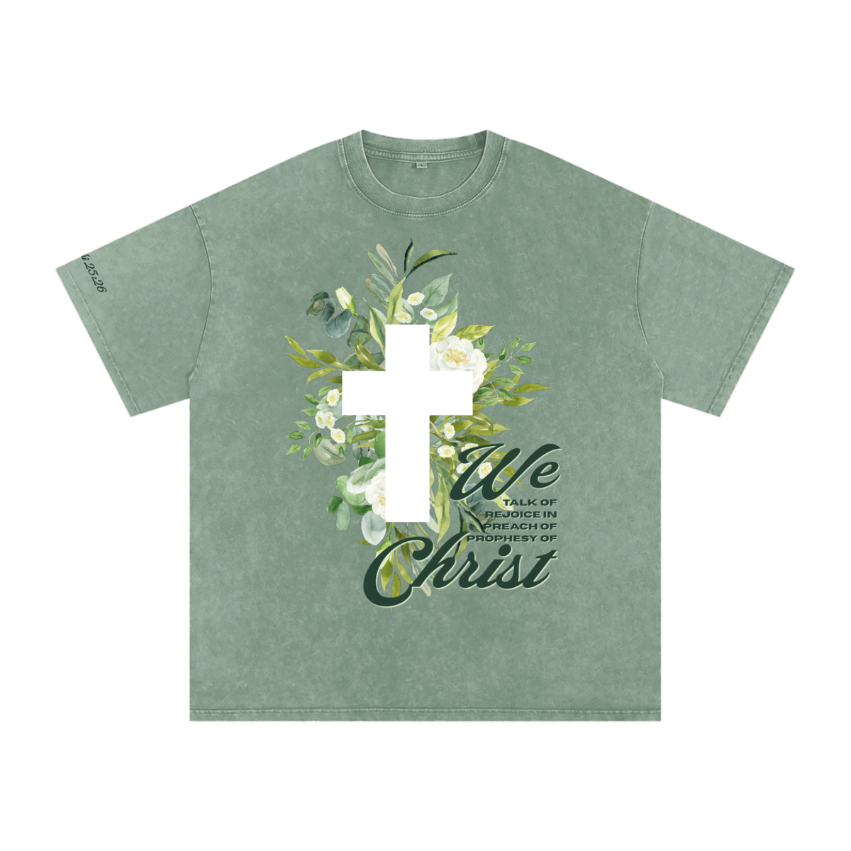 2 Nephi 25:26 Oversized Cotton T-Shirt