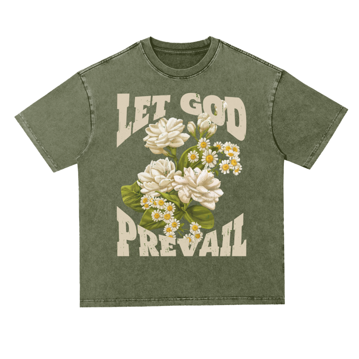 Let God Prevail Heavyweight Oversize T-Shirt