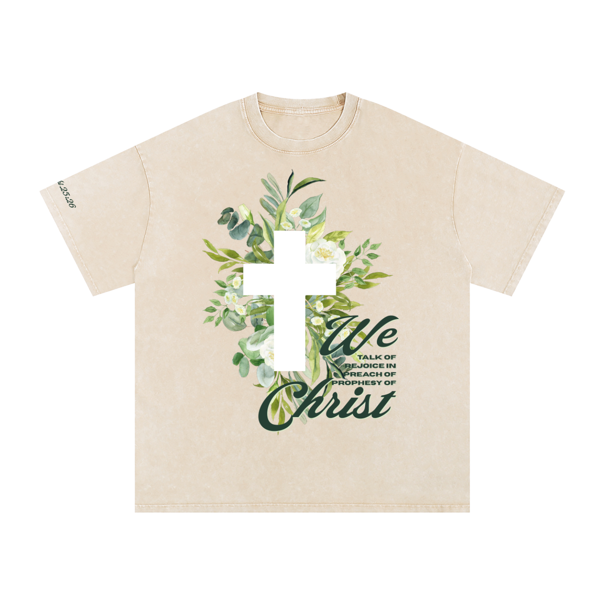 2 Nephi 25:26 Oversized Cotton T-Shirt