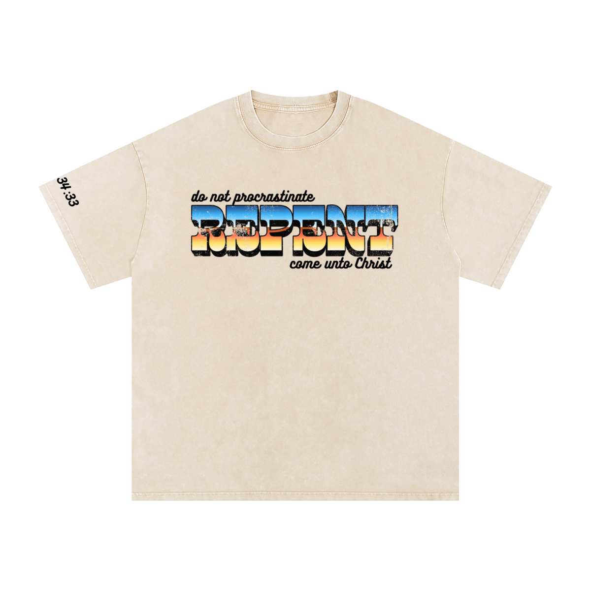 Alma 34:33 Oversized Cotton T-Shirt