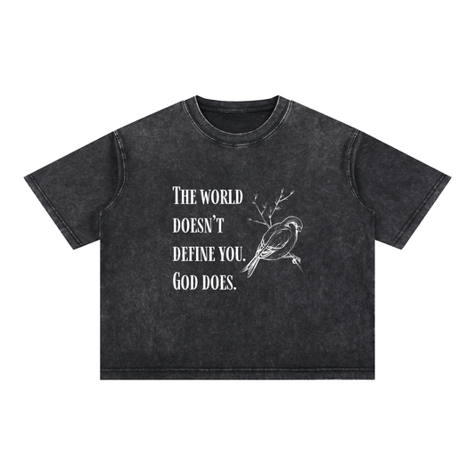 God Defines You 2 Boxy Cotton T-Shirt