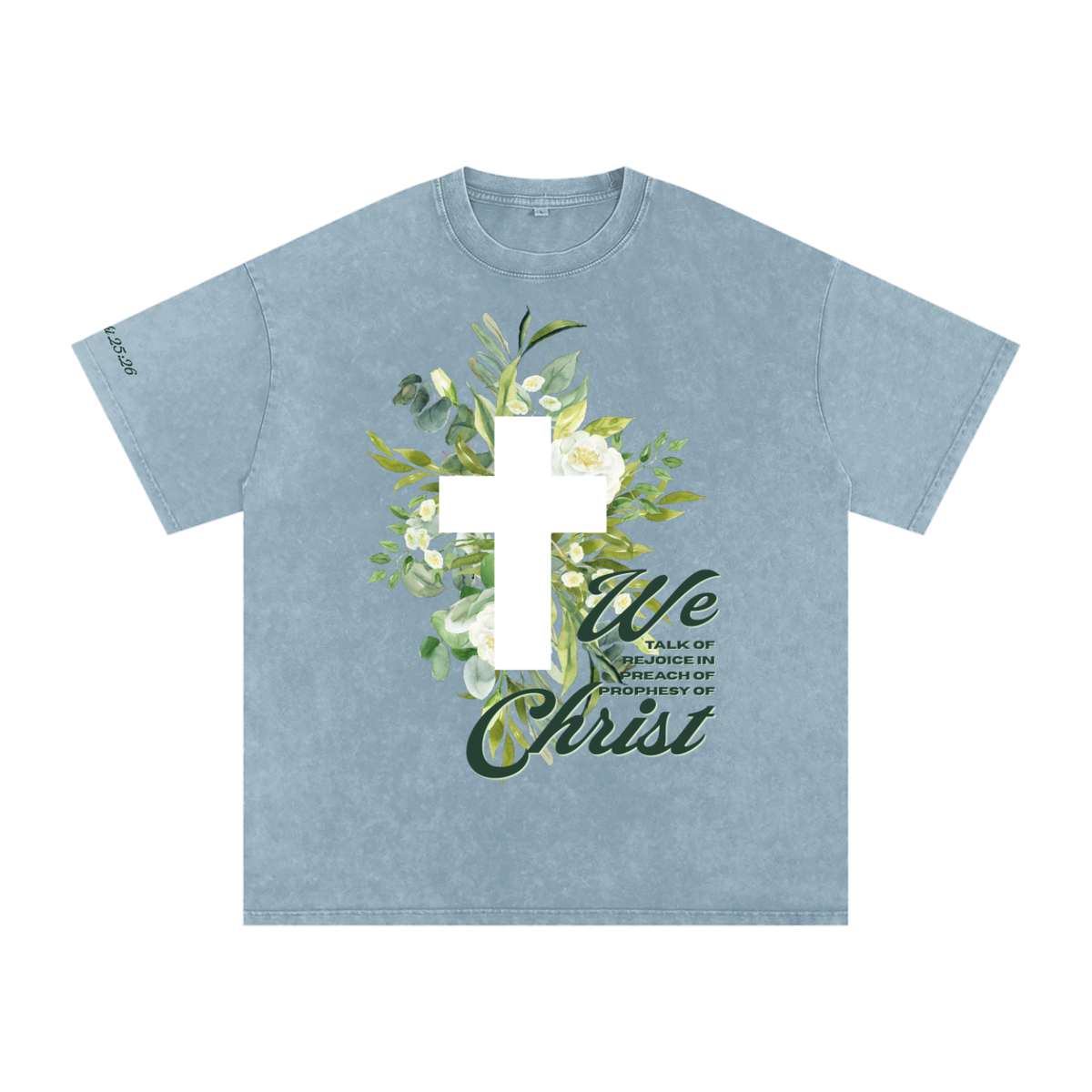 2 Nephi 25:26 Oversized Cotton T-Shirt