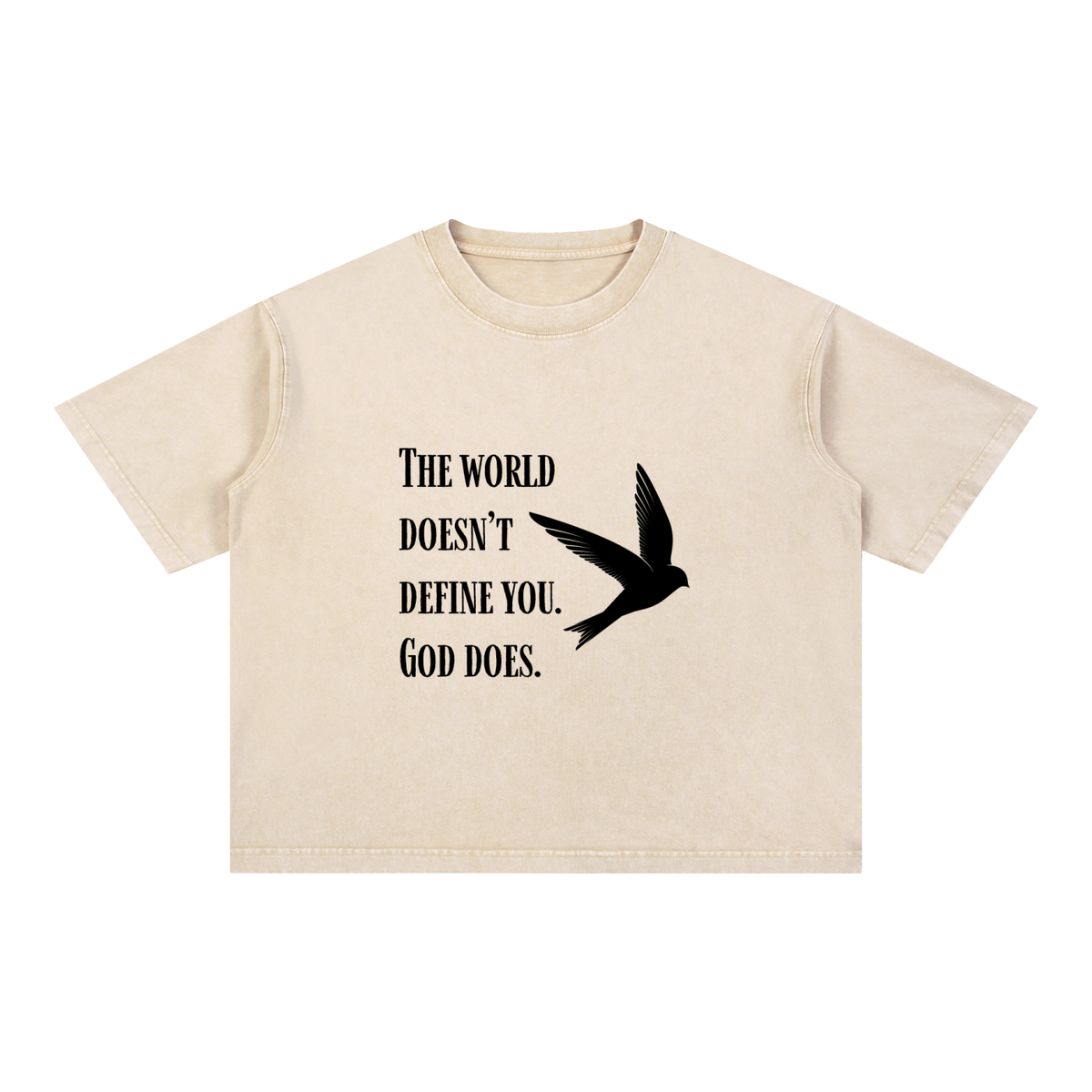 God Defines You Boxy Cotton T-Shirt